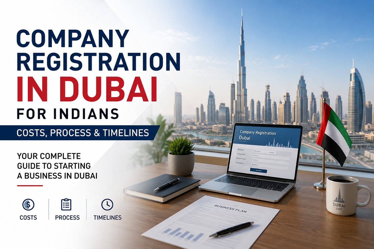 Company Registration in Dubai for Indians: Costs, Process & Timelines (2026 Guide)